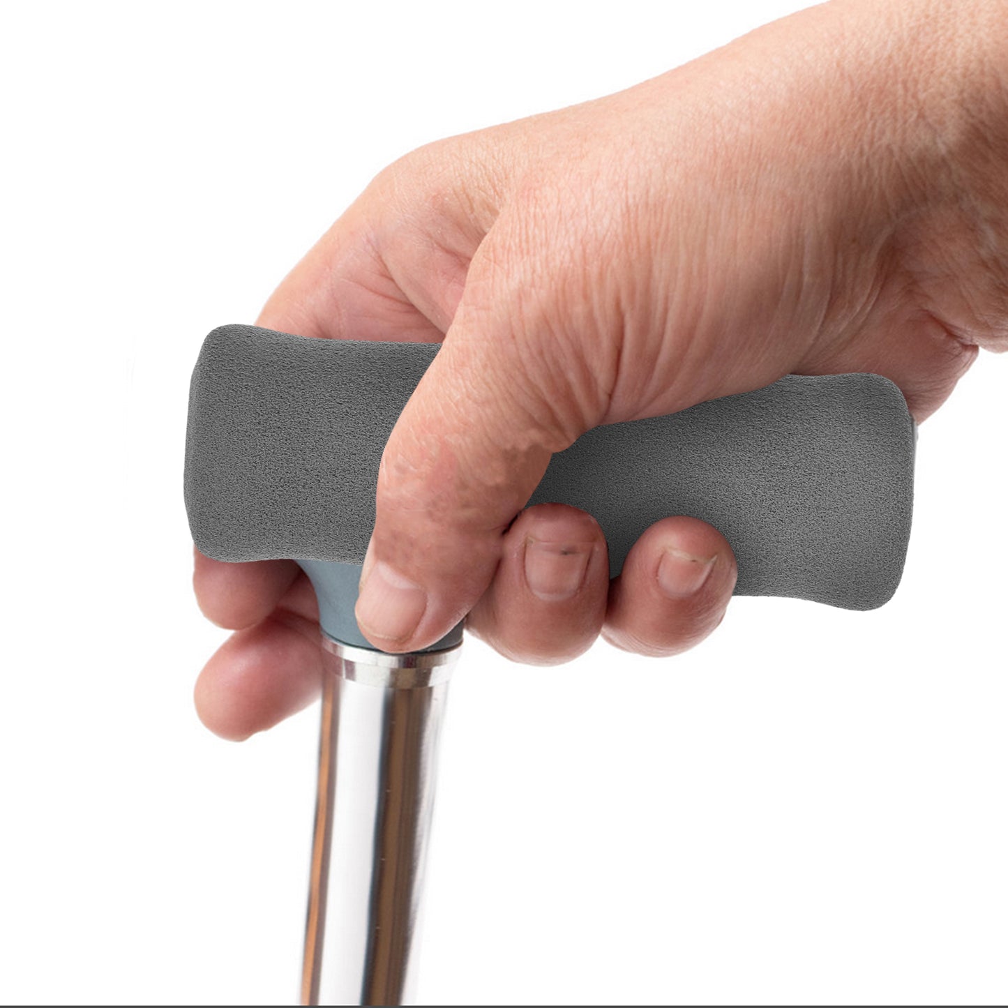 2 uds palo para caminar agarre de mano ayuda cubierta de mango empuñaduras de bastón empuñaduras de esponja manijas de muleta accesorios de muletas para personas mayores