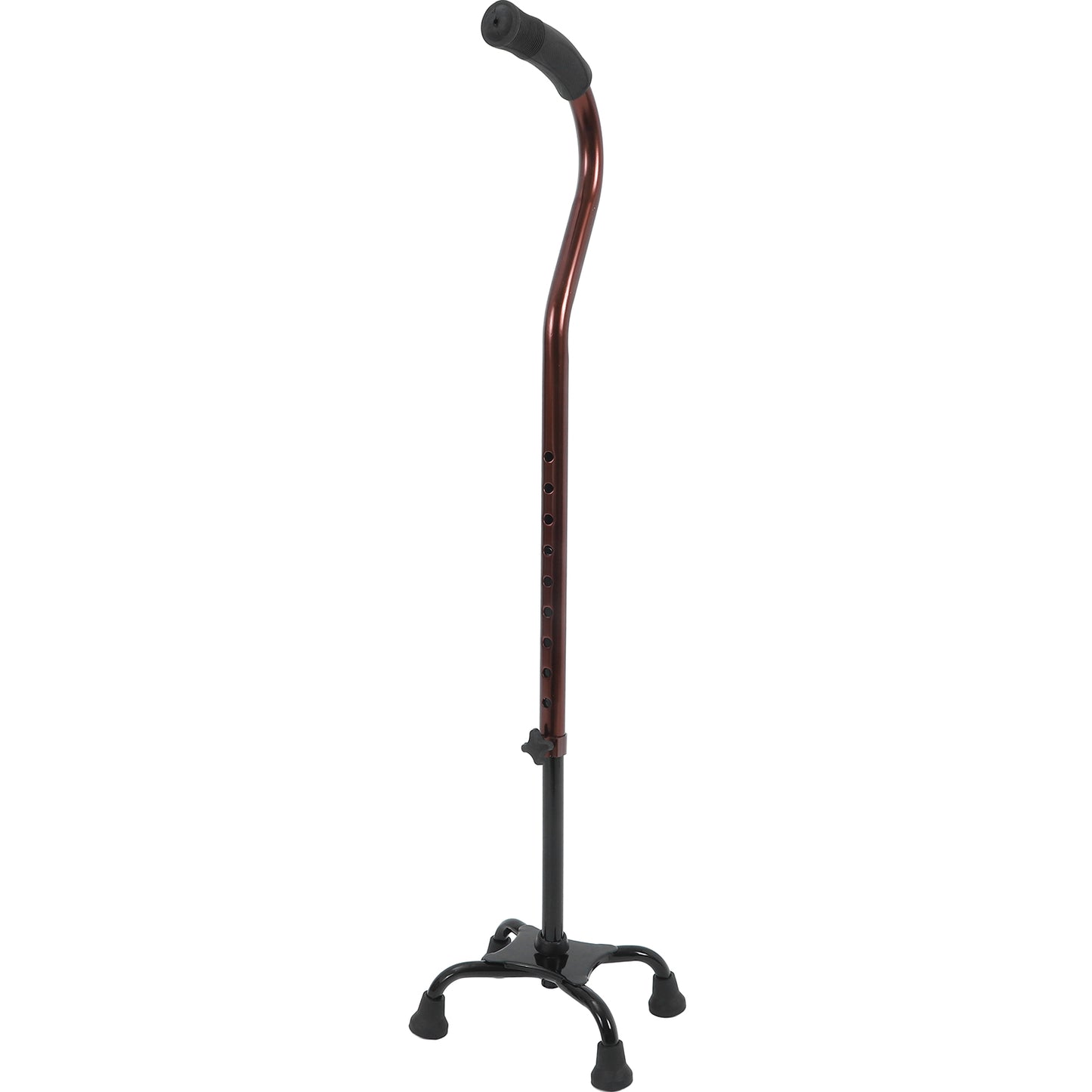 Bastón de soporte de cuatro patas, bastón para caminar de aleación de aluminio, muletas de Metal para personas mayores, personas discapacitadas, actividades al aire libre