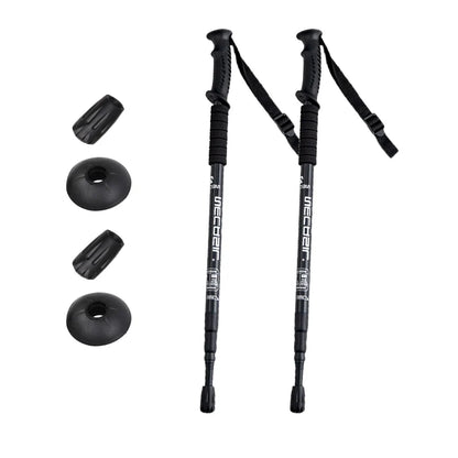 Bastones de Trekking de aleación de aluminio, ultraligeros, ajustables, antideslizantes, bastones nórdicos para caminar, bastones de senderismo para adultos, Alpenstocks telescópicos