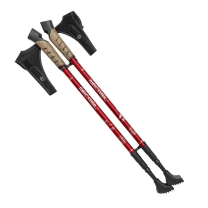 2 uds bastones nórdicos Trek Pole telescópico Alpenstock 7075 aleación de aluminio muleta de tiro Senderismo bastón para caminar senderismo