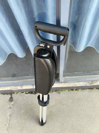 Silla ligera para bastón para personas mayores, taburete de bastón plegable, bastón de senderismo de aleación de aluminio ajustable, bastón de viaje al aire libre