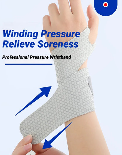 Correa de muñeca ultrafina ajustable para esguinces, alivio del dolor, soporte transpirable para gimnasio, ejercicio, artritis, tendinitis, túnel carpiano