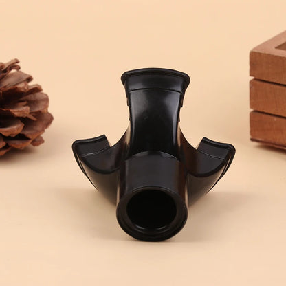 Palo para caminar, extremo de trípode, punta de bastón de goma autoportante, goma antideslizante, puntas de muleta de 19mm, accesorios de muletas inferiores, 1 ud.