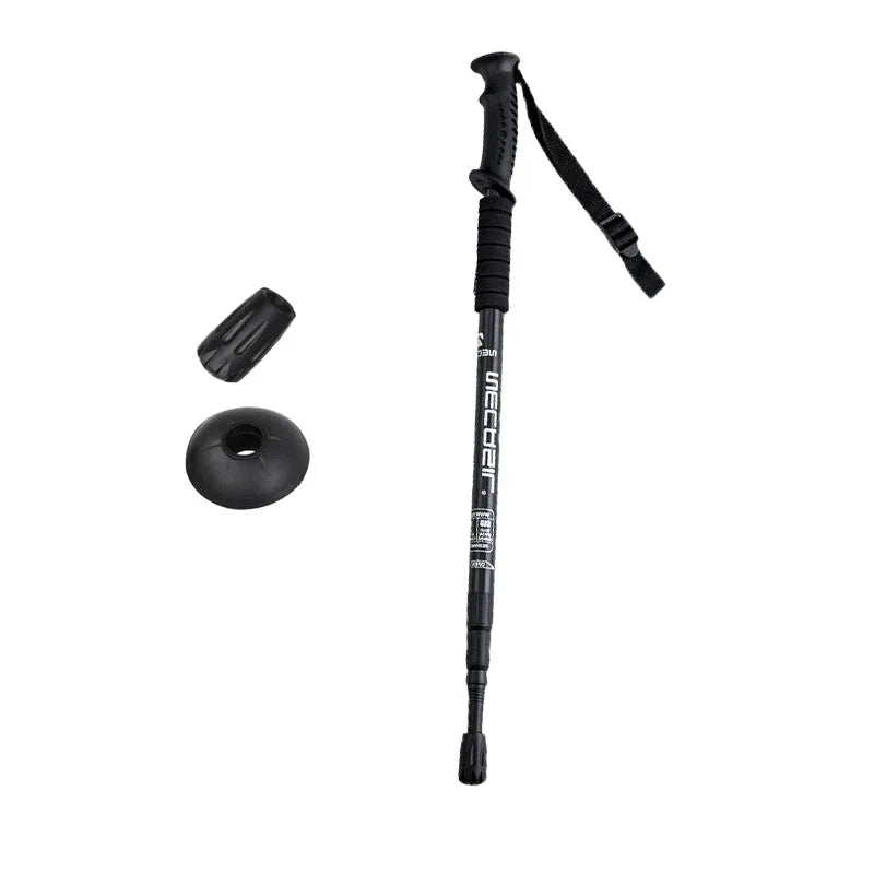 Bastones de Trekking de aleación de aluminio, ultraligeros, ajustables, antideslizantes, bastones nórdicos para caminar, bastones de senderismo para adultos, Alpenstocks telescópicos