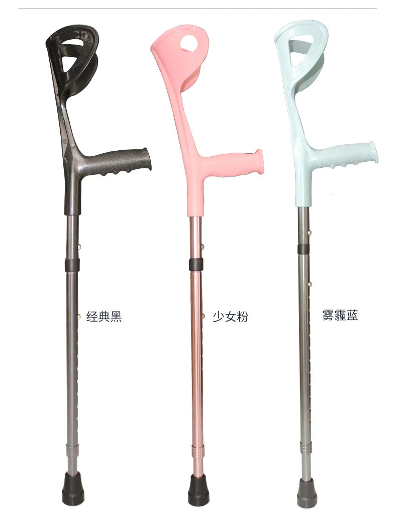 Bastón plegable de aluminio ultraligero ‌   Bastón de trekking ajustable con correa de cuero y punta antideslizante Personal de senderismo ligero