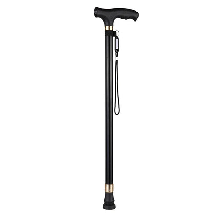 Bastones antideslizantes para ancianos, bastón multifuncional retráctil de aleación de aluminio con luz Led, muleta para ancianos