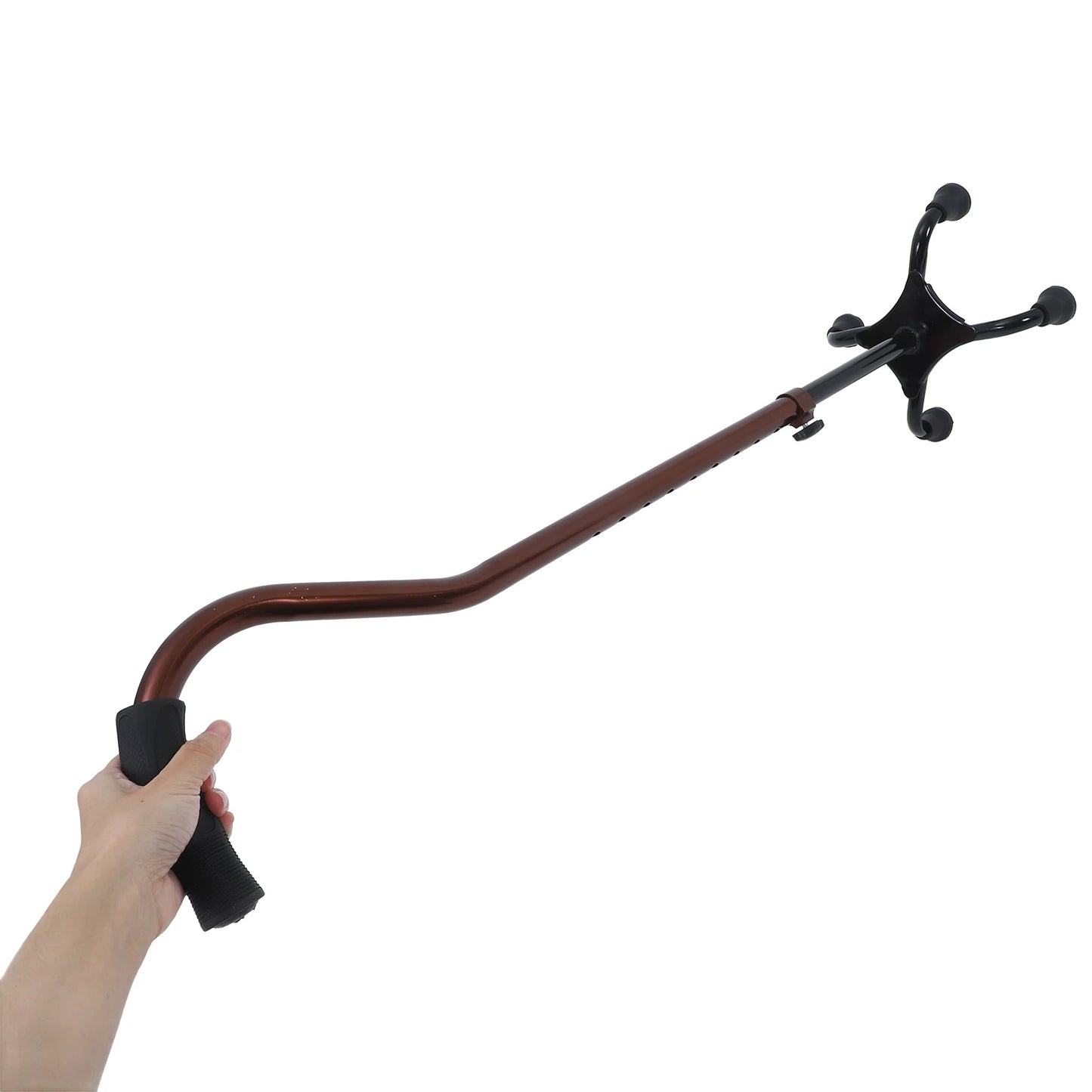 Bastón de soporte de cuatro patas, bastón para caminar de aleación de aluminio, muletas de Metal para personas mayores, personas discapacitadas, actividades al aire libre