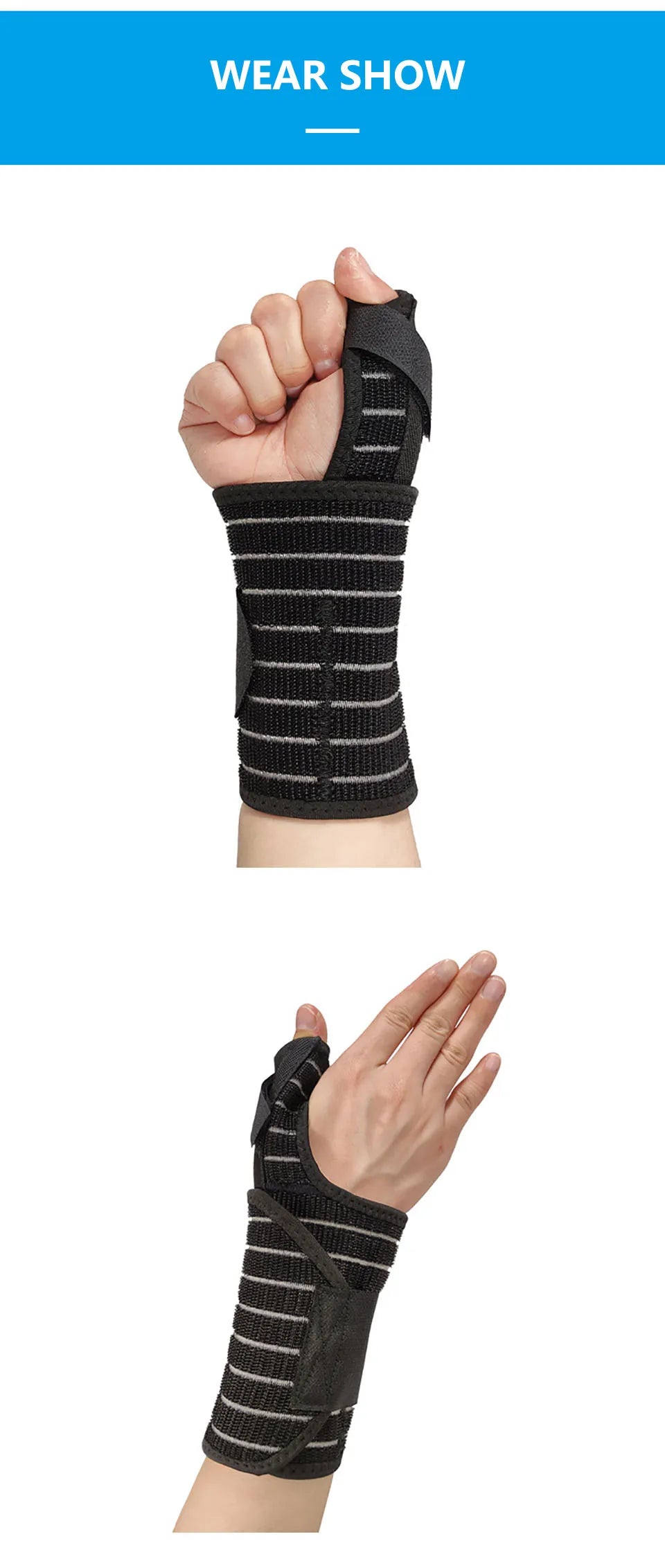 Protector de muñeca para hombre y mujer, muñequera transpirable para esguince, antebrazo, gimnasio, Crossfit, túnel Carpiano, 1 unidad