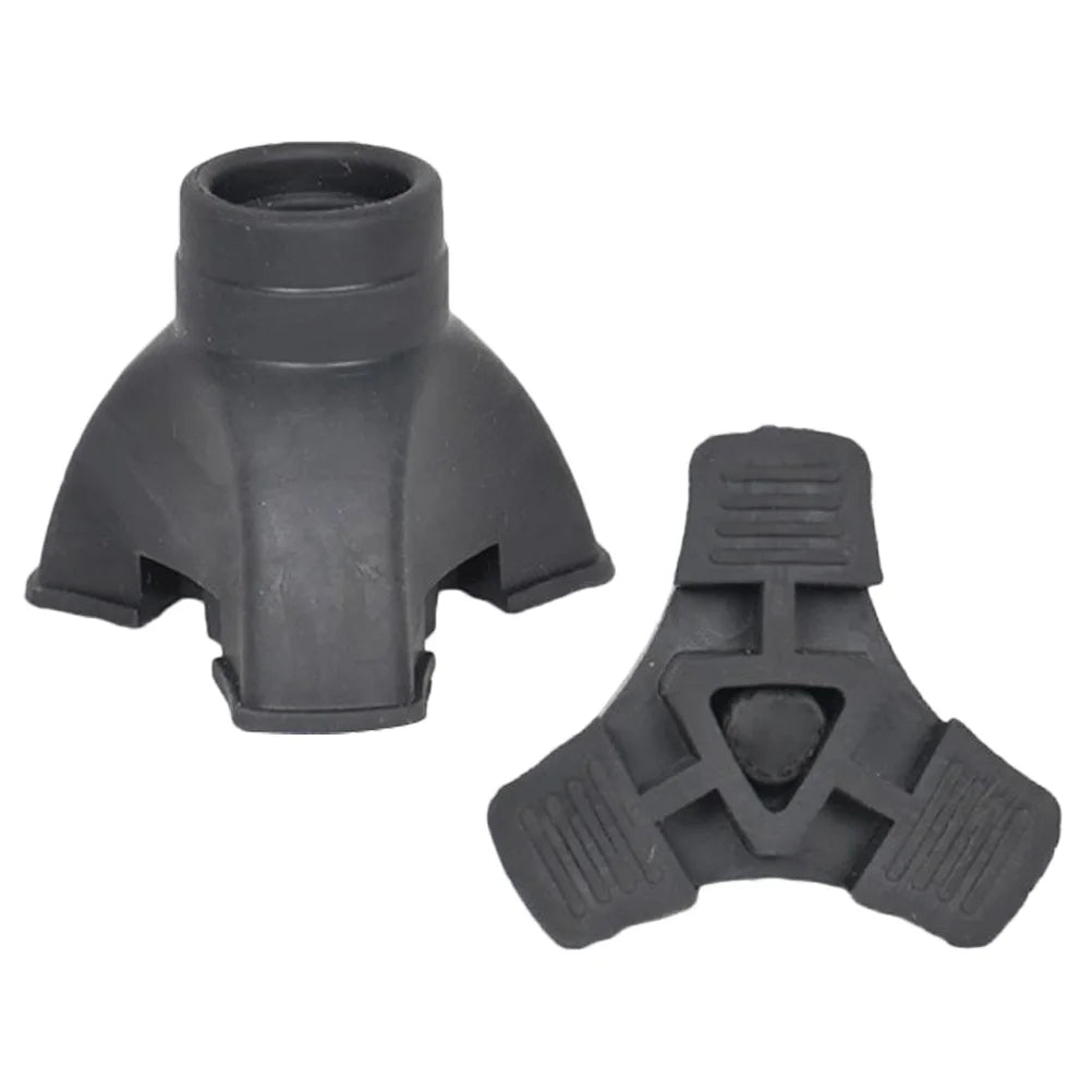 Almohadillas de Trekking, puntas de bastón para caminar, muleta de goma, puntas de goma de repuesto para bastones, cubiertas antideslizantes para bastón, accesorios de senderismo, 2 uds.