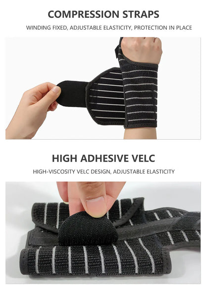 Protector de muñeca para hombre y mujer, muñequera transpirable para esguince, antebrazo, gimnasio, Crossfit, túnel Carpiano, 1 unidad