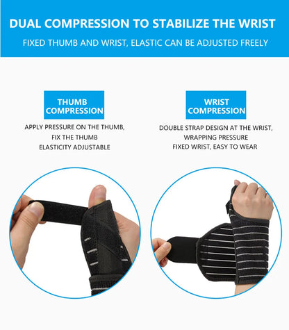 Protector de muñeca para hombre y mujer, muñequera transpirable para esguince, antebrazo, gimnasio, Crossfit, túnel Carpiano, 1 unidad