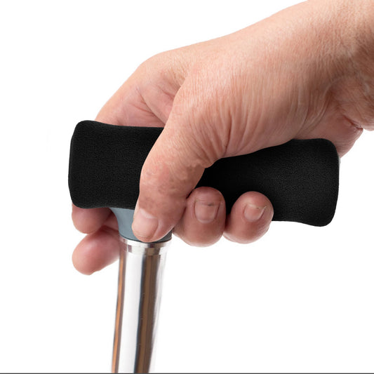 2 uds palo para caminar agarre de mano ayuda cubierta de mango empuñaduras de bastón empuñaduras de esponja manijas de muleta accesorios de muletas para personas mayores