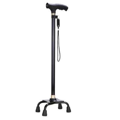 Bastones antideslizantes para ancianos, bastón multifuncional retráctil de aleación de aluminio con luz Led, muleta para ancianos