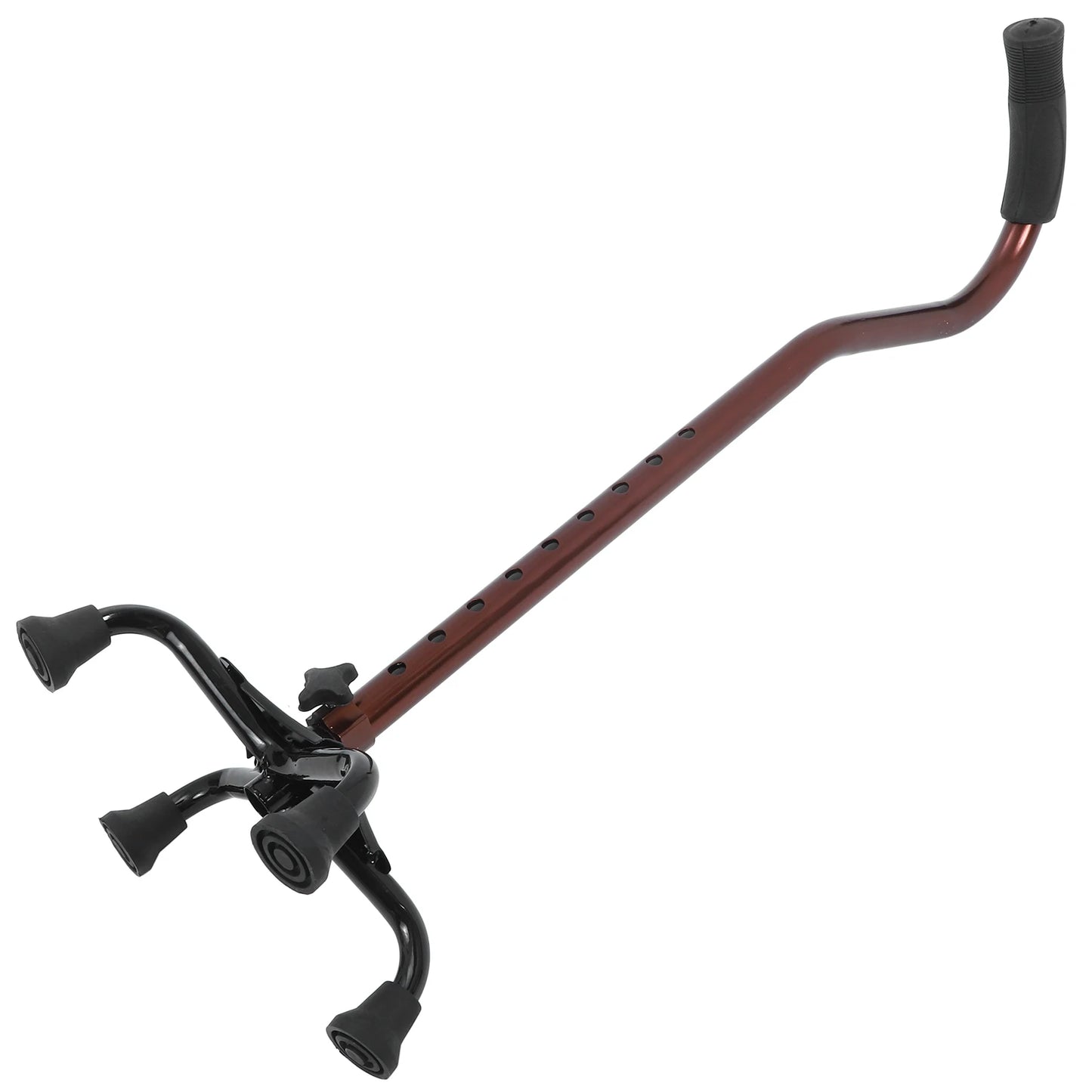 Bastón de soporte de cuatro patas, bastón para caminar de aleación de aluminio, muletas de Metal para personas mayores, personas discapacitadas, actividades al aire libre