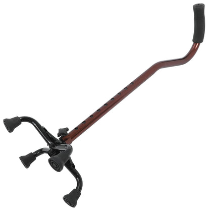 Bastón de soporte de cuatro patas, bastón para caminar de aleación de aluminio, muletas de Metal para personas mayores, personas discapacitadas, actividades al aire libre