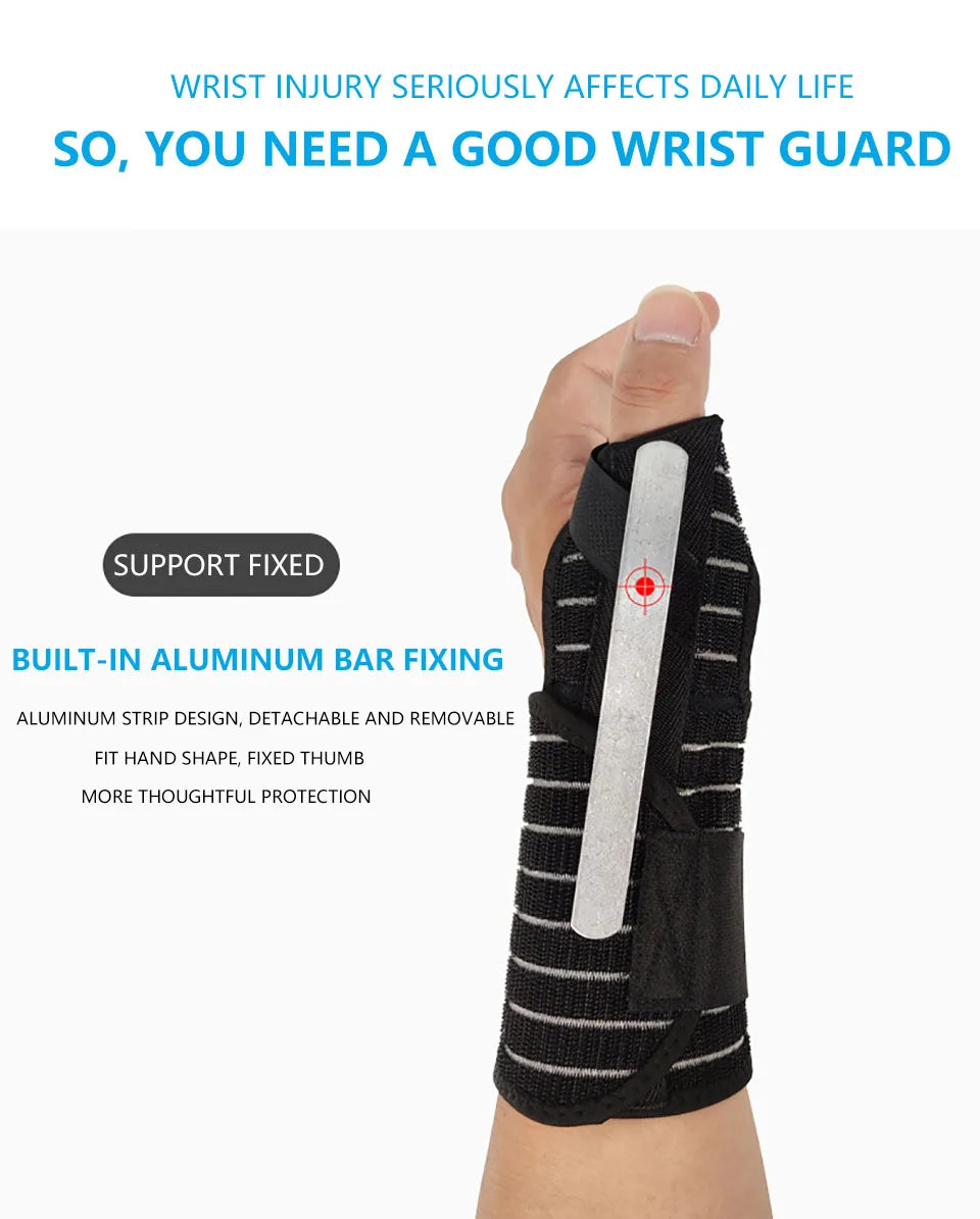 Protector de muñeca para hombre y mujer, muñequera transpirable para esguince, antebrazo, gimnasio, Crossfit, túnel Carpiano, 1 unidad