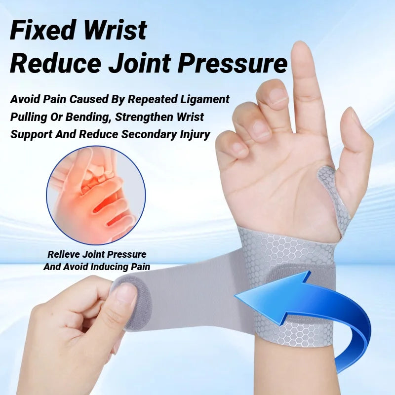 Correa de muñeca ultrafina ajustable para esguinces, alivio del dolor, soporte transpirable para gimnasio, ejercicio, artritis, tendinitis, túnel carpiano