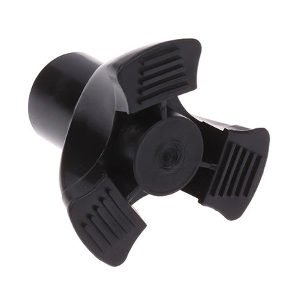 Palo para caminar, extremo de trípode, punta de bastón de goma autoportante, goma antideslizante, puntas de muleta de 19mm, accesorios de muletas inferiores, 1 ud.