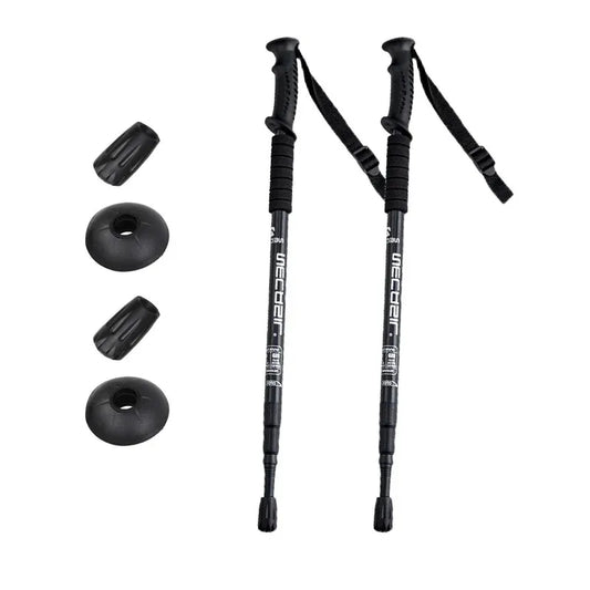 Bastones de Trekking de aleación de aluminio, ultraligeros, ajustables, antideslizantes, bastones nórdicos para caminar, bastones de senderismo para adultos, Alpenstocks telescópicos