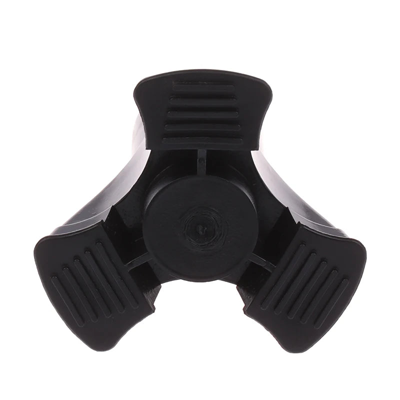 Palo para caminar, extremo de trípode, punta de bastón de goma autoportante, goma antideslizante, puntas de muleta de 19mm, accesorios de muletas inferiores, 1 ud.
