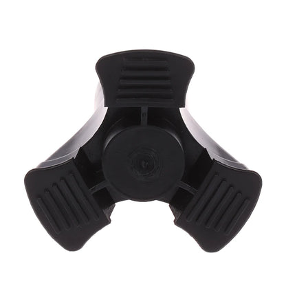 Palo para caminar, extremo de trípode, punta de bastón de goma autoportante, goma antideslizante, puntas de muleta de 19mm, accesorios de muletas inferiores, 1 ud.