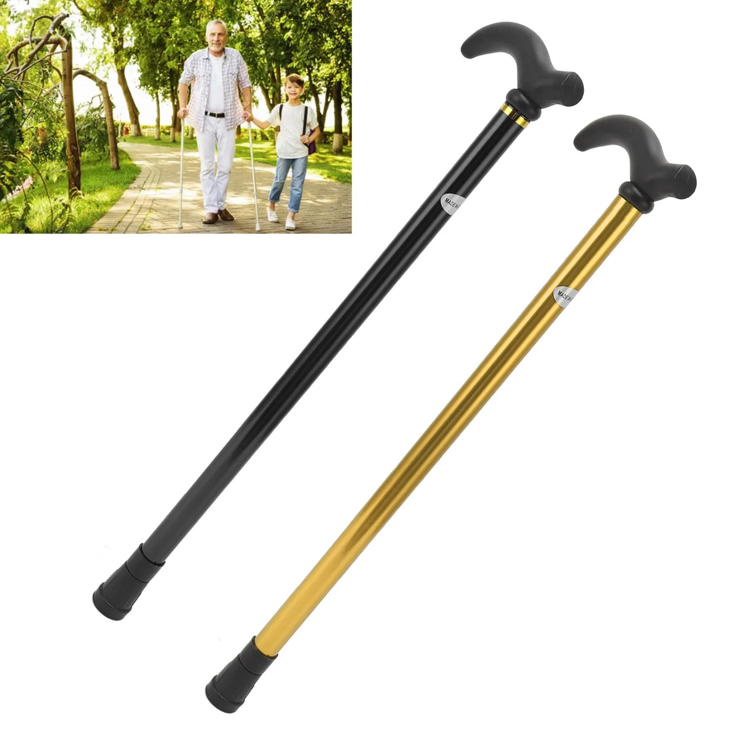 Bastones plegables ajustables para ancianos, bastón para caminar, muletas para madres y padres mayores