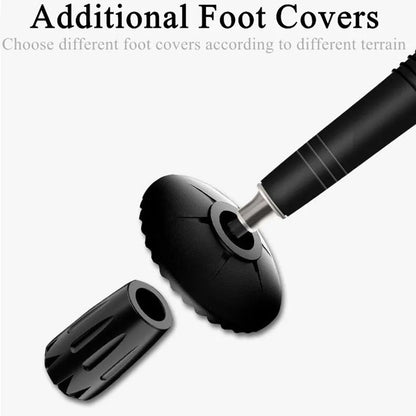Bastones de Trekking de aleación de aluminio, ultraligeros, ajustables, antideslizantes, bastones nórdicos para caminar, bastones de senderismo para adultos, Alpenstocks telescópicos