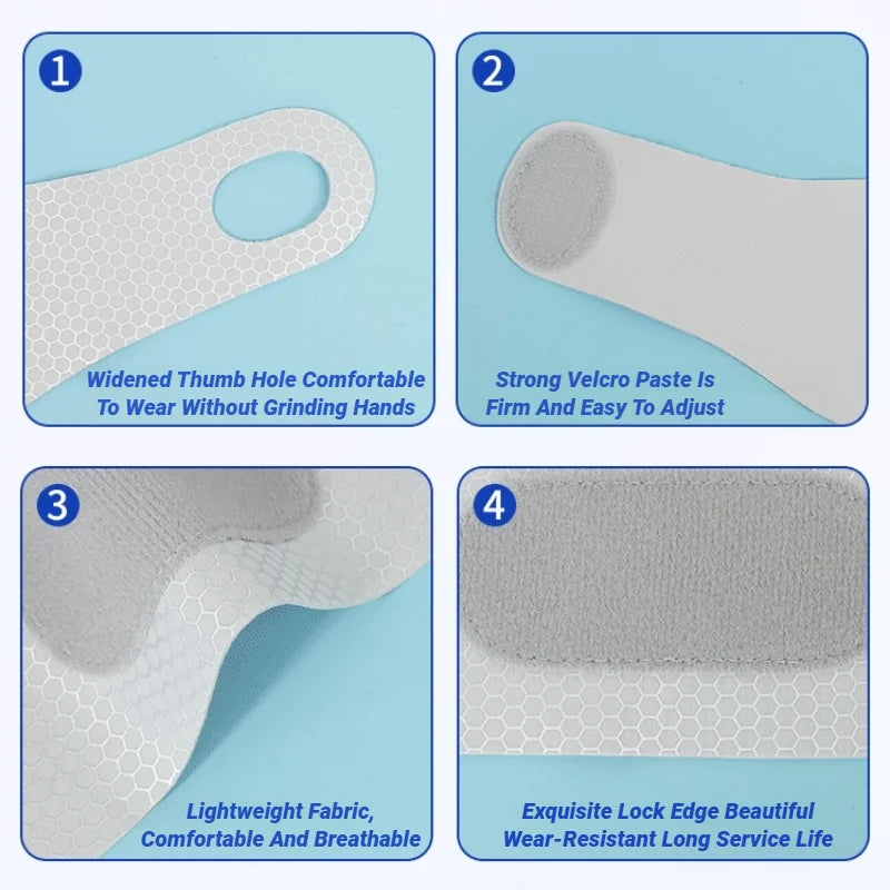 Correa de muñeca ultrafina ajustable para esguinces, alivio del dolor, soporte transpirable para gimnasio, ejercicio, artritis, tendinitis, túnel carpiano