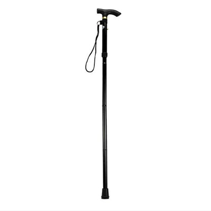 Bastón telescópico para caminar, bastones de Trekking para senderismo al aire libre, bastón plegable de Metal de aleación de aluminio, muletas para personas mayores