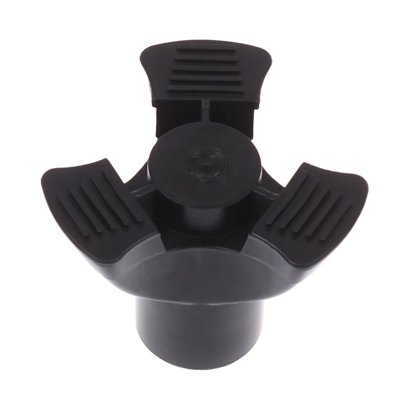 Palo para caminar, extremo de trípode, punta de bastón de goma autoportante, goma antideslizante, puntas de muleta de 19mm, accesorios de muletas inferiores, 1 ud.