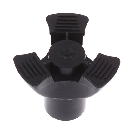Palo para caminar, extremo de trípode, punta de bastón de goma autoportante, goma antideslizante, puntas de muleta de 19mm, accesorios de muletas inferiores, 1 ud.