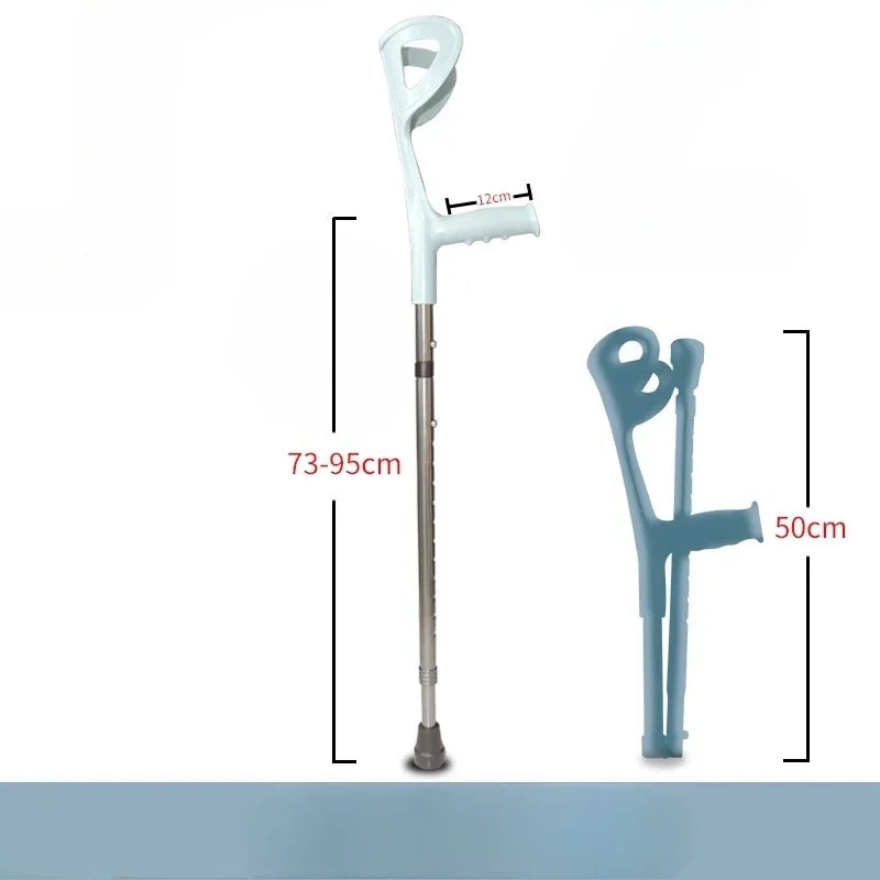 Bastón plegable de aluminio ultraligero ‌   Bastón de trekking ajustable con correa de cuero y punta antideslizante Personal de senderismo ligero