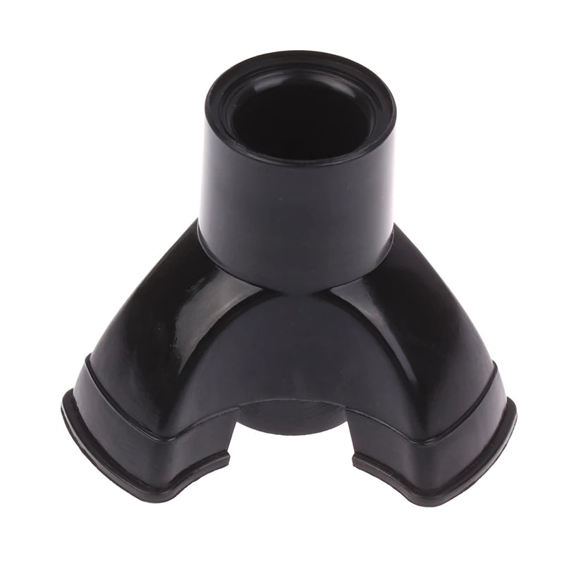 Palo para caminar, extremo de trípode, punta de bastón de goma autoportante, goma antideslizante, puntas de muleta de 19mm, accesorios de muletas inferiores, 1 ud.