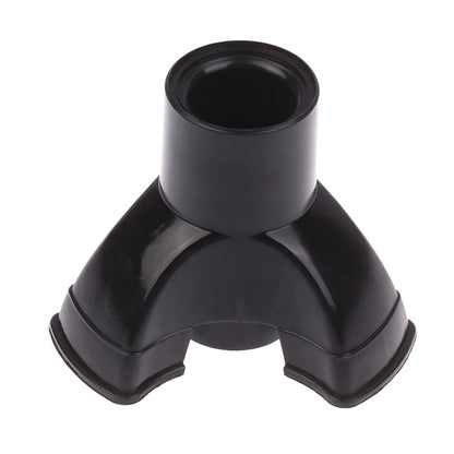 Palo para caminar, extremo de trípode, punta de bastón de goma autoportante, goma antideslizante, puntas de muleta de 19mm, accesorios de muletas inferiores, 1 ud.